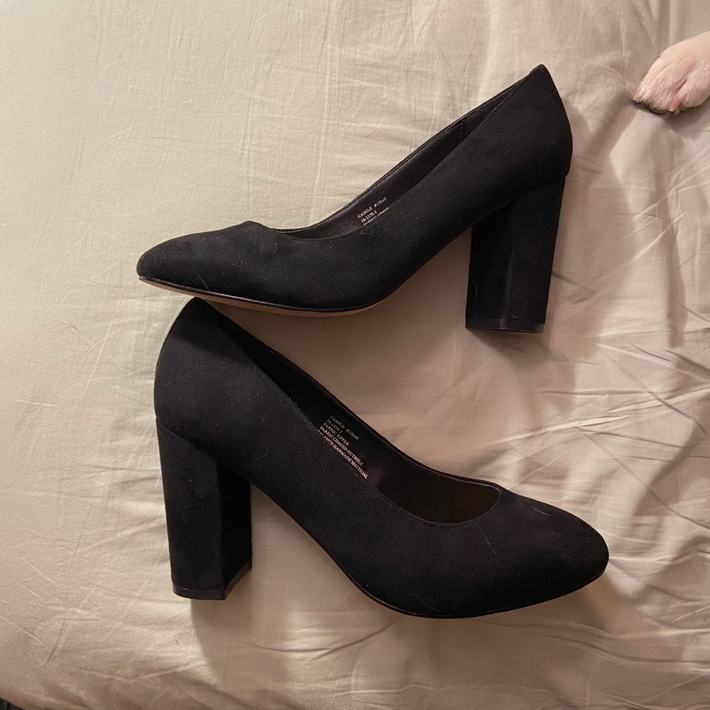 Black Suede Pumps NWOT